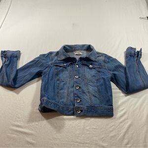 Est 1946 Denim Jacket women XS cropped blue jeans jacket casual
